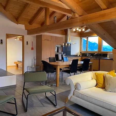 Apartment Attic In The Alps Luzein